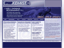Tablet Screenshot of phpkemist.com